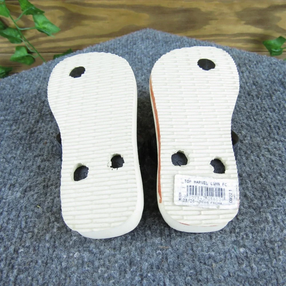 Havaianas Boys Flip Flop  Sz T 9 Medium Red Synthetic Slip On‎